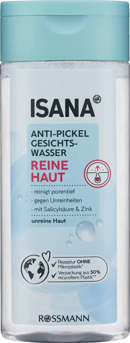 Bild 1 von ISANA reine Haut Anti-Pickel Gesichtswasser, 200 ml