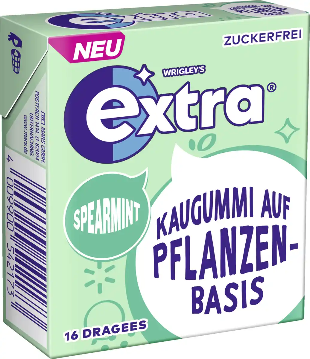 Bild 2 von Wrigley`s Extra Kaugummi auf Pflanzenbasis Spearmint