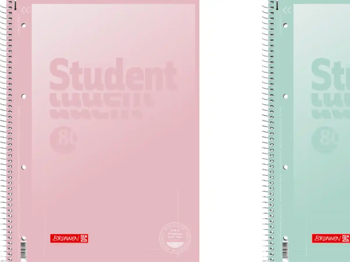 Bild 1 von BRUNNEN Collegeblock pastell A4 liniert Lin27 90g