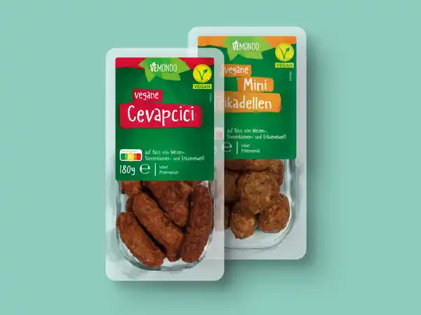 Bild 1 von Vemondo Vegane Mini Frikadellen/Cevapcici,  180 g