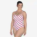 Bild 1 von Badeanzug Damen Lila Line rot