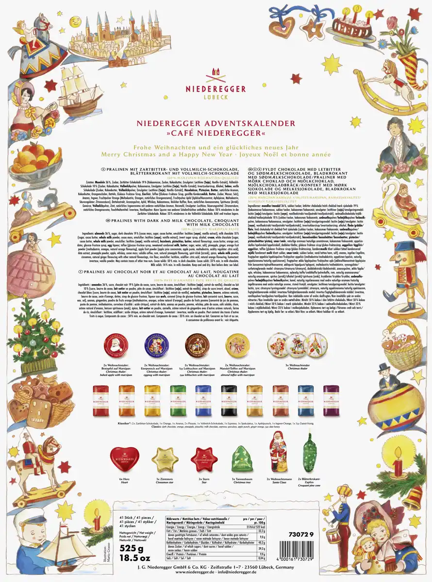 Bild 2 von Niederegger Adventskalender »Café Niederegger« 2023