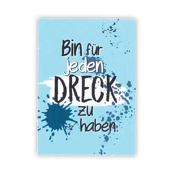 Bild 1 von Putzschwamm-Karte "Bin für jeden Dreck zu Haben" 15 x 10 cm