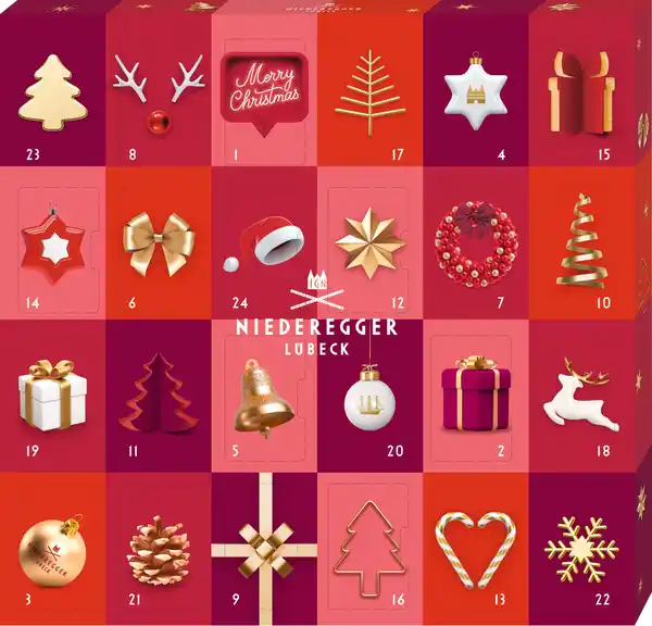 Bild 1 von Niederegger Adventskalender Mini - Glamour, 168 g