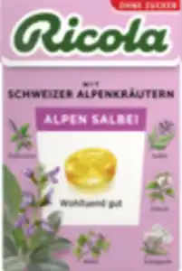 Ricola Alpen Salbei Bonbons zuckerfrei 50g, 50 g