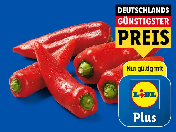 Bild 1 von Rote Spitzpaprika,  500 g