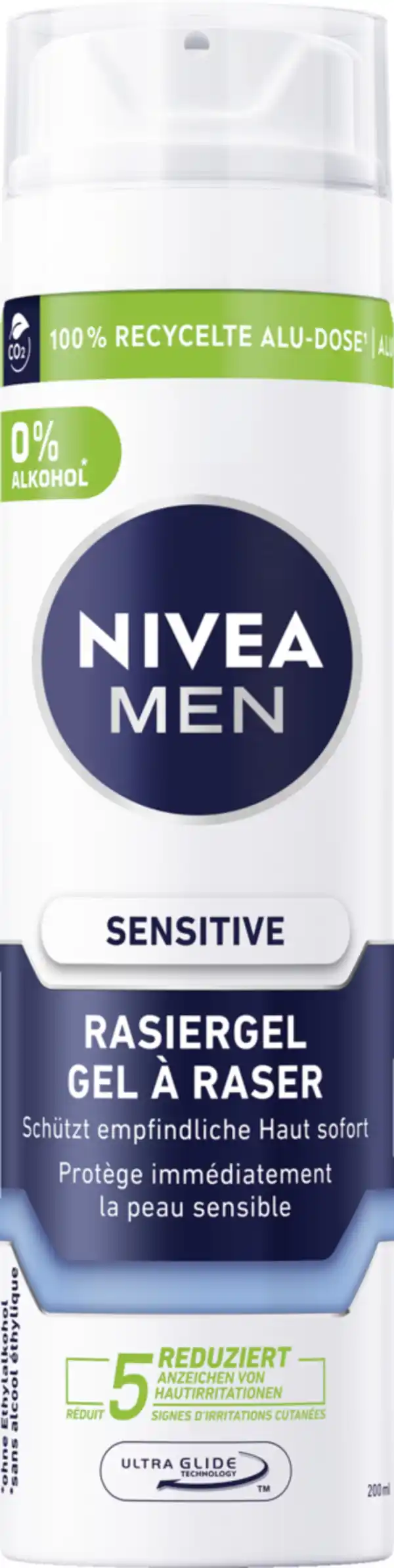 Bild 1 von NIVEA MEN Sensitive Rasiergel, 200 ml