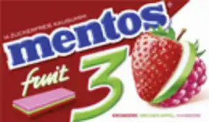 mentos Kaugummi-Streifen Fruit, 33 g