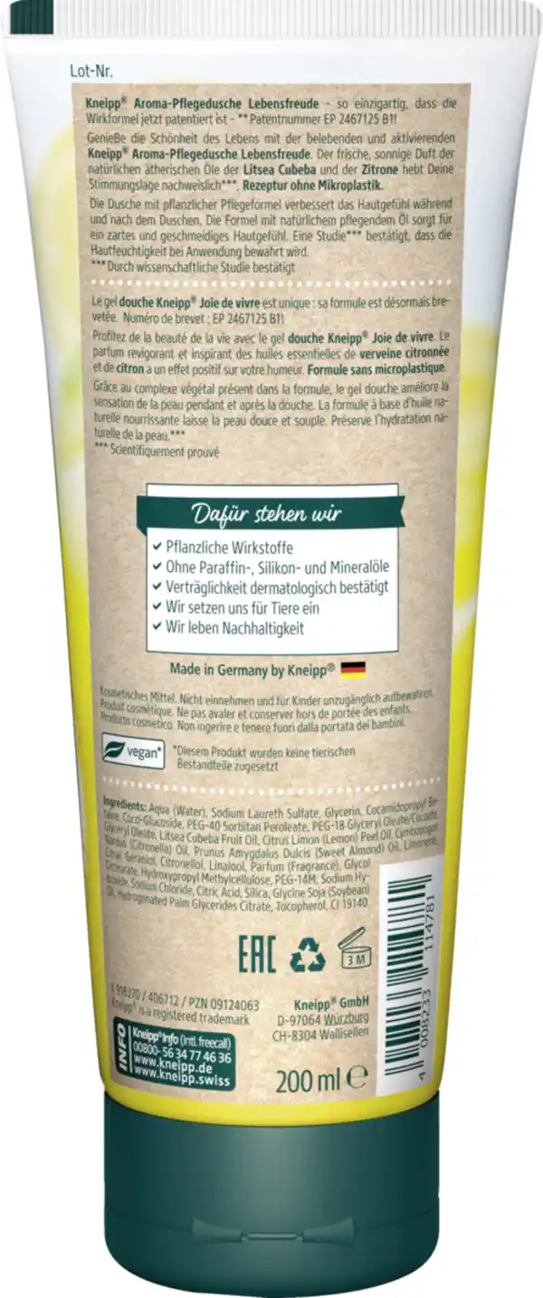 Bild 2 von Kneipp Aroma-Pflegedusche "Lebensfreude", 200 ml