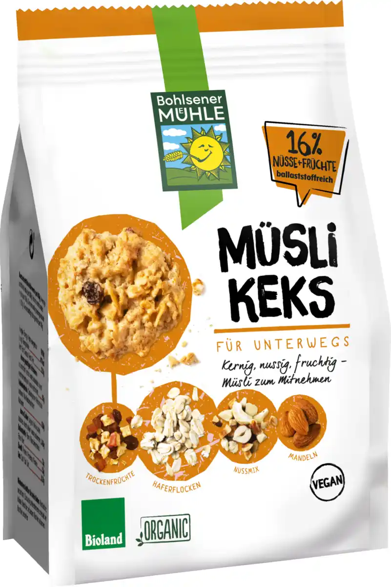 Bild 2 von Bohlsener Mühle Bio Müsli Keks, 150 g