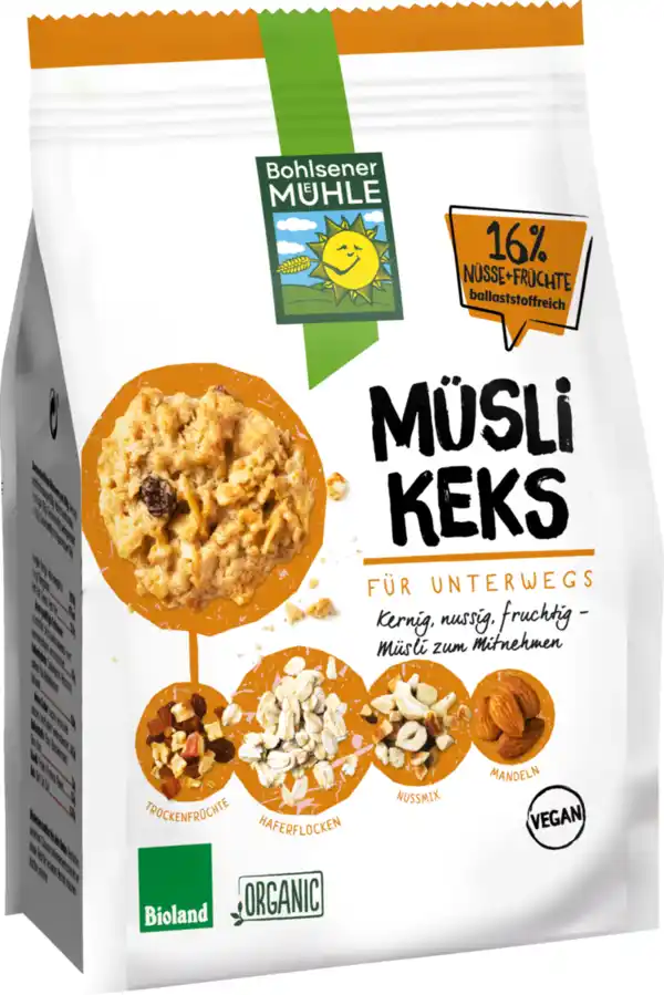 Bild 2 von Bohlsener Mühle Bio Müsli Keks, 150 g