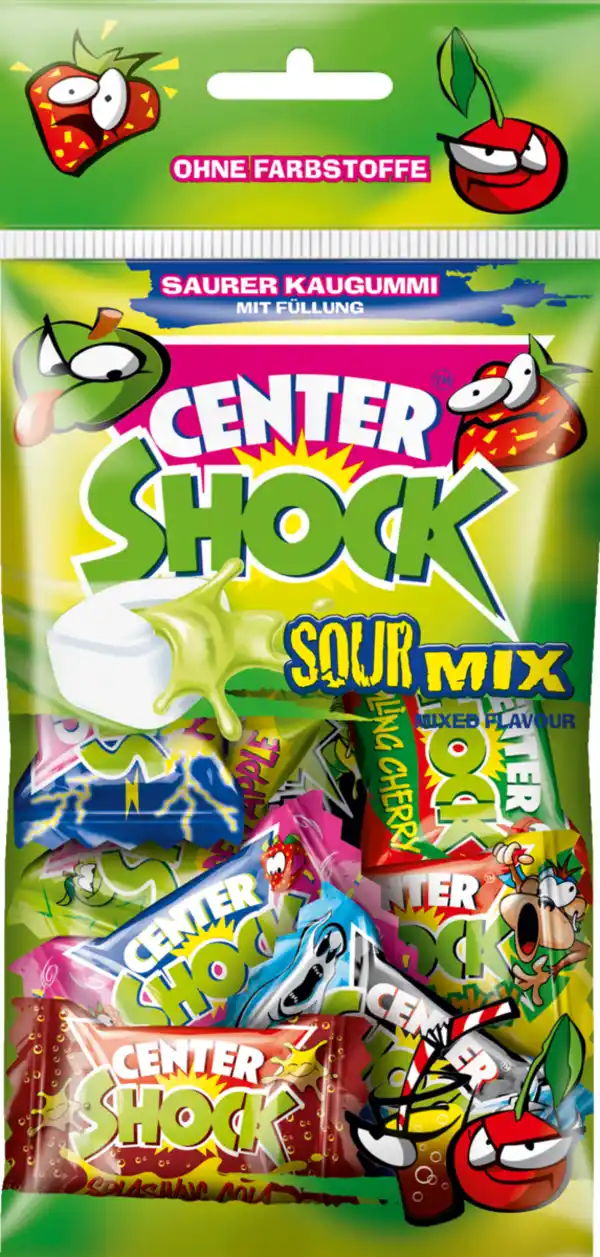 Bild 1 von Center Shock Sour Mix Kaugummi, 44 g