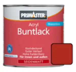 Primaster Acryl Buntlack RAL 3000 750 ml feuerrot seidenmatt