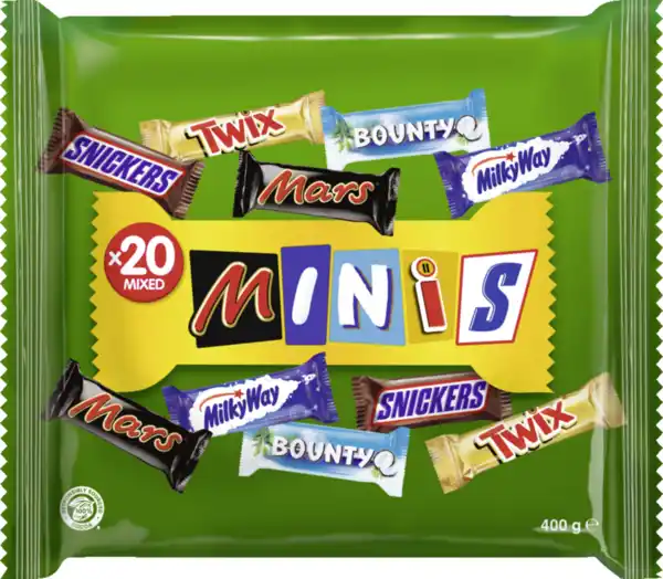 Bild 1 von Mars Mixed Minis, Schokoriegel Klassiker, 400 g