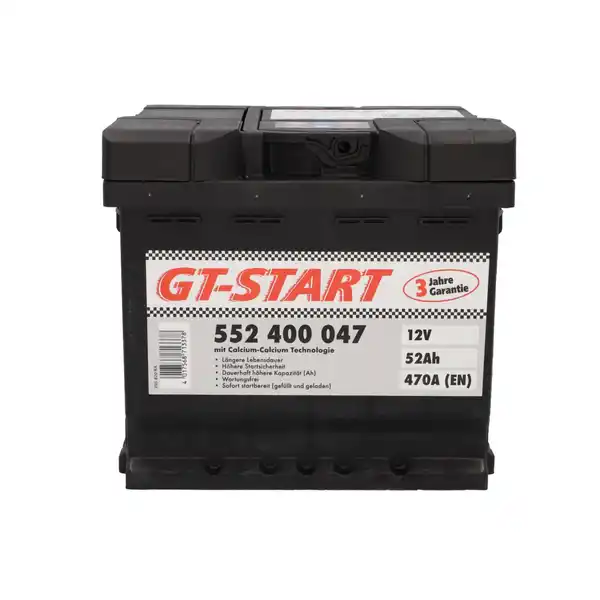 Bild 1 von GT-Start Starterbatterie SLI 52Ah 470A