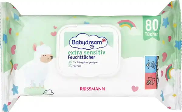 Bild 1 von Babydream extra sensitive Feuchttücher