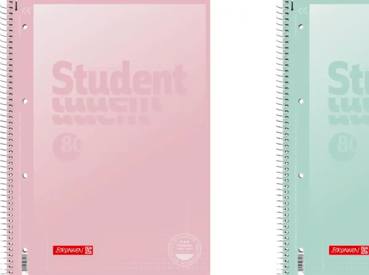 Bild 1 von BRUNNEN Collegeblock Premium Student Pastell A4 - sortiert