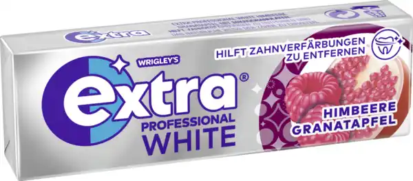 Bild 2 von Wrigley`s Extra Professional White Himbeere Granatapfel, zuckerfreier Kaugummi