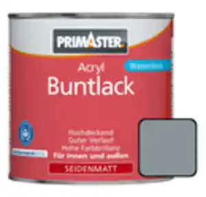 Primaster Acryl Buntlack RAL 7001 375 ml silbergrau seidenmatt