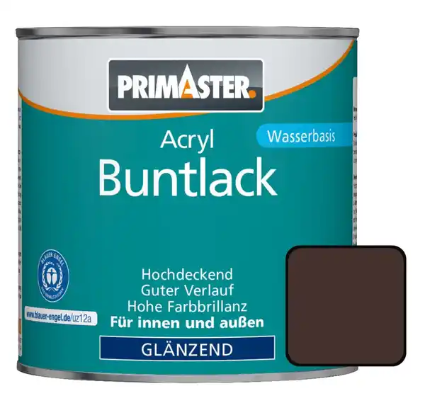 Bild 1 von Primaster Acryl Buntlack RAL 8017 375 ml schokobraun glänzend