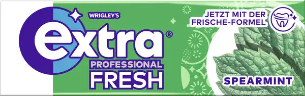 Bild 1 von Wrigley`s Extra Professional Fresh Spearmint, zuckerfreier Kaugummi