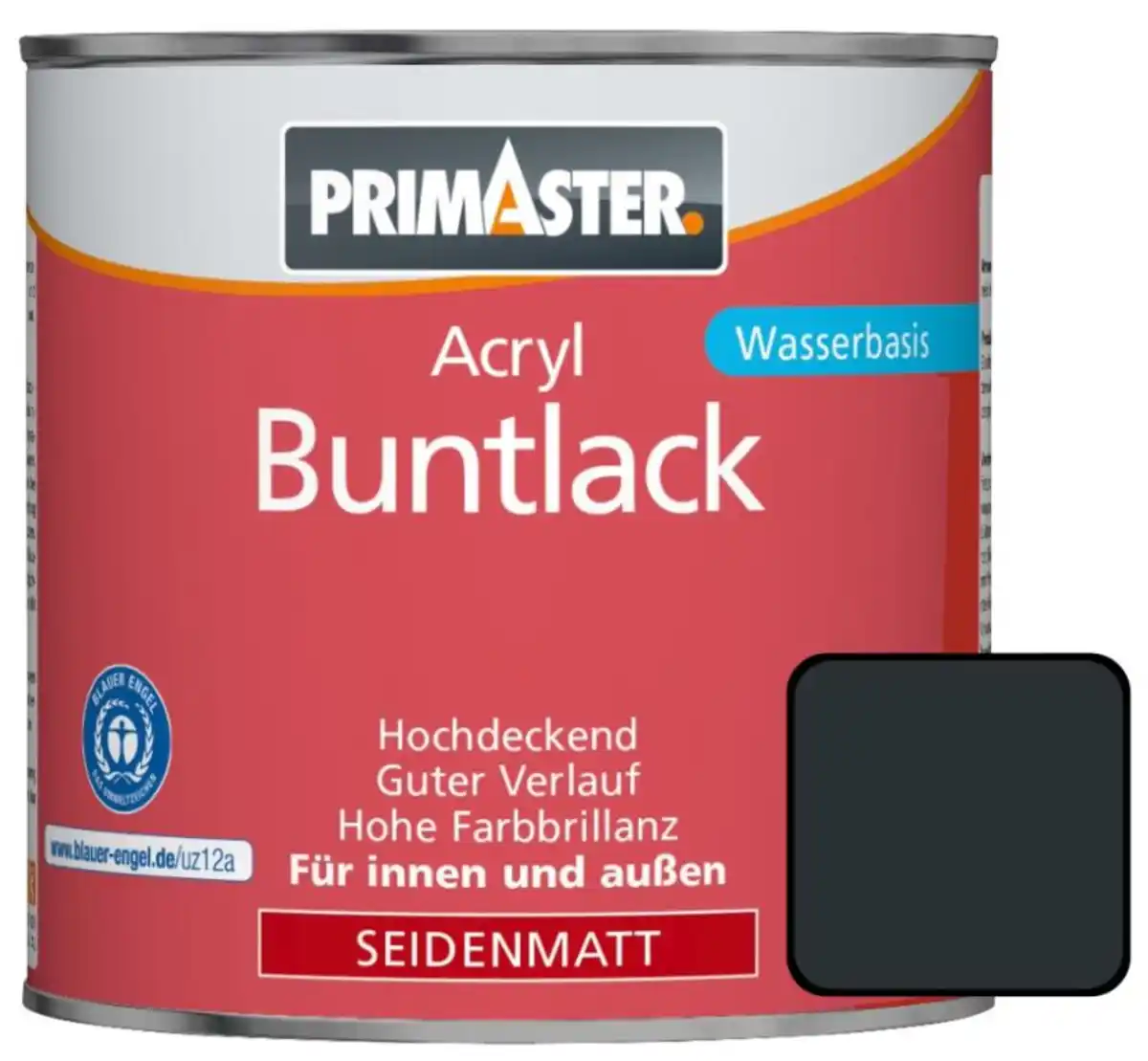 Bild 1 von Primaster Acryl Buntlack RAL 7016 750 ml anthrazitgrau seidenmatt