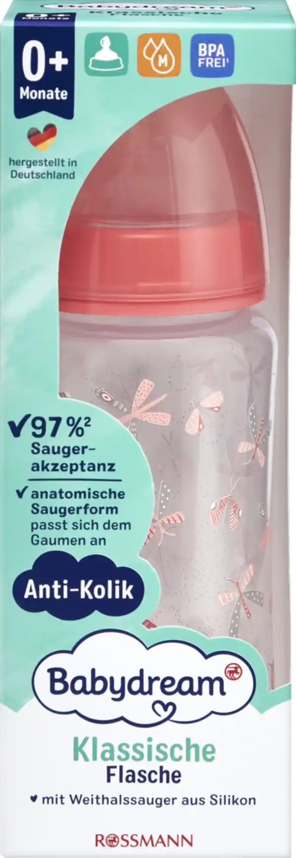 Bild 1 von Babydream BABYDREAM FLASCHE DIE KLASSISCHE 300 ML AB 0 MONATEN