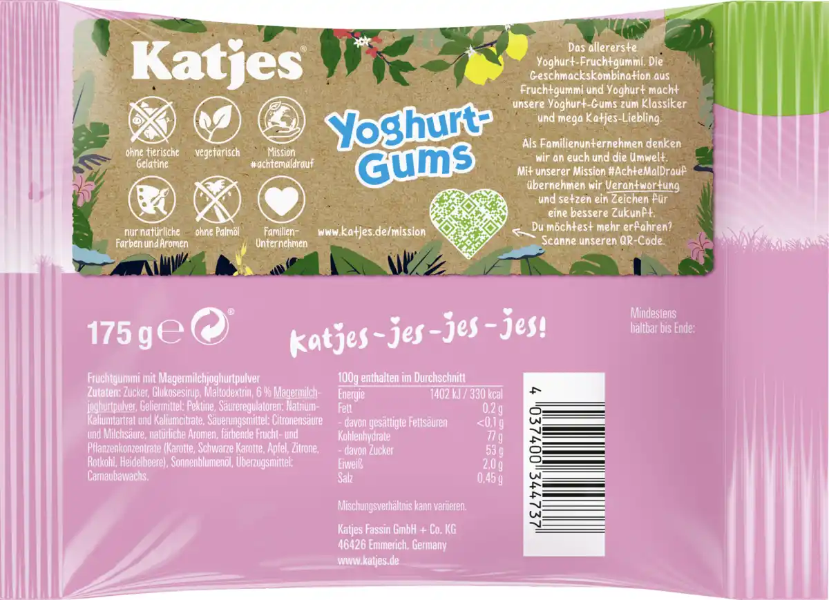 Bild 2 von Katjes Fruchtgummi Yoghurt-Gums, 175 g