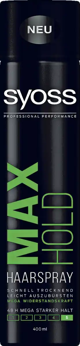 Bild 1 von Syoss Professional Performance Max Hold Haarspray, 400 ml