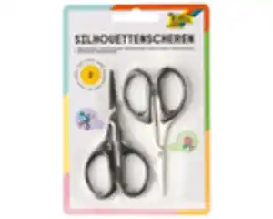 FOLIA Silhouettenscheren-Set 10,5 cm 2er schwarz