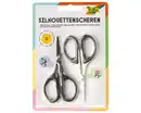 Bild 1 von FOLIA Silhouettenscheren-Set 10,5 cm 2er schwarz