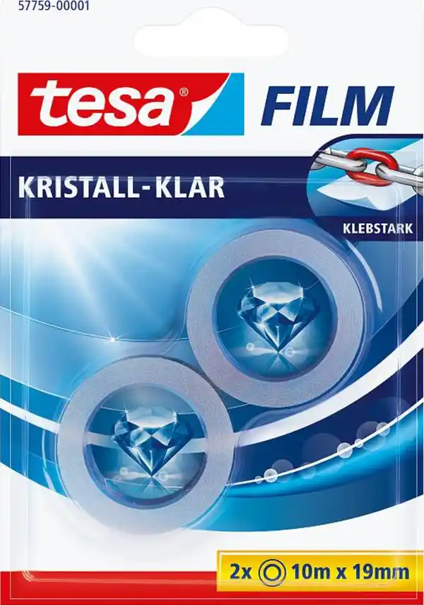 Bild 1 von Tesa kristall-klar Klebefilm 10m x 19mm, 20 m