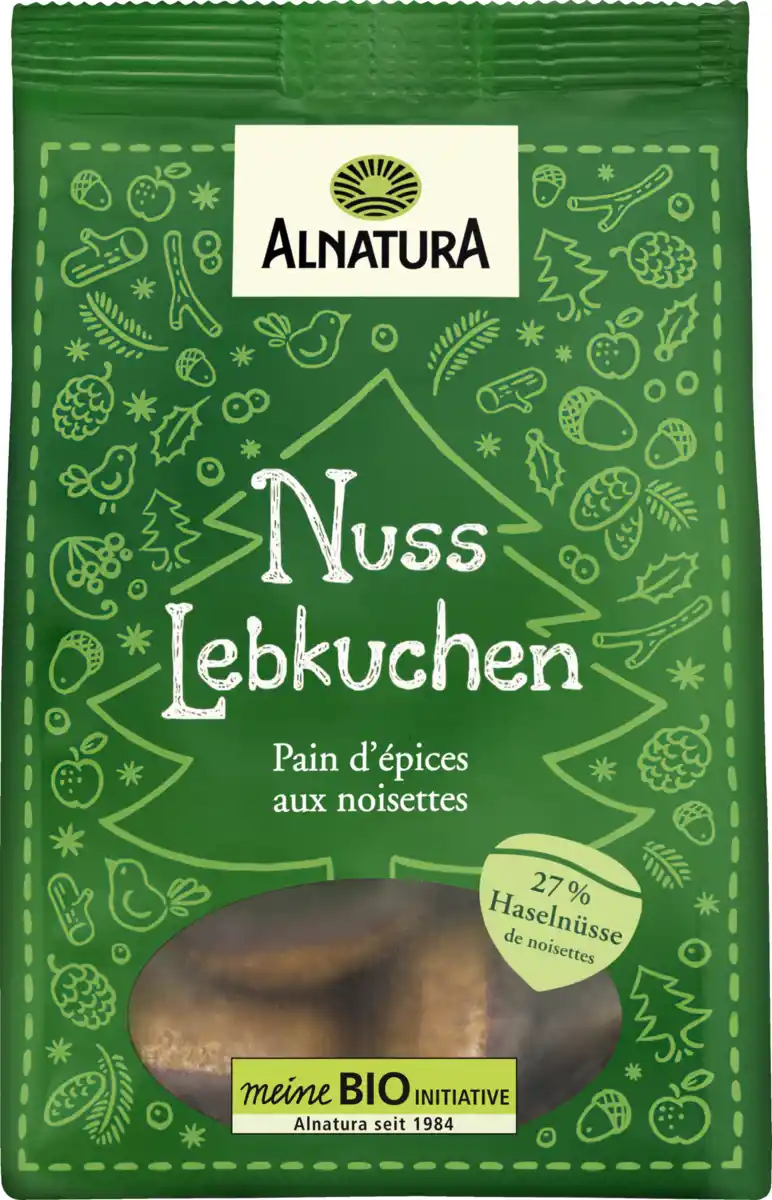 Bild 1 von Alnatura Bio Nuss Lebkuchen, 125 g