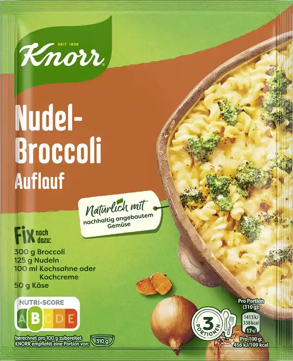 Bild 1 von Knorr Fix Nudel-Broccoli Auflauf 46G