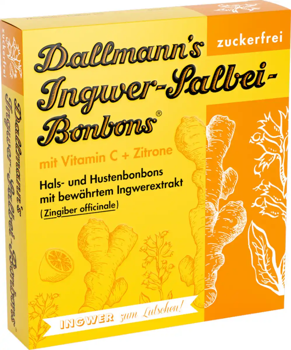 Bild 1 von Dallmann`s Ingwer-Salbei Bonbons, 37 g