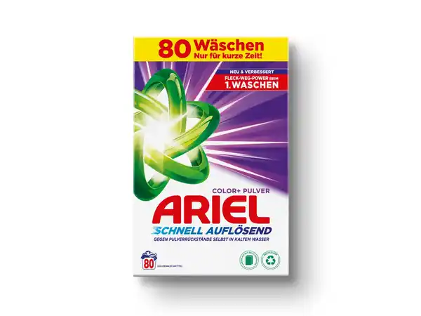 Bild 1 von Ariel Colorwaschmittel Pulver 80 Wäschen