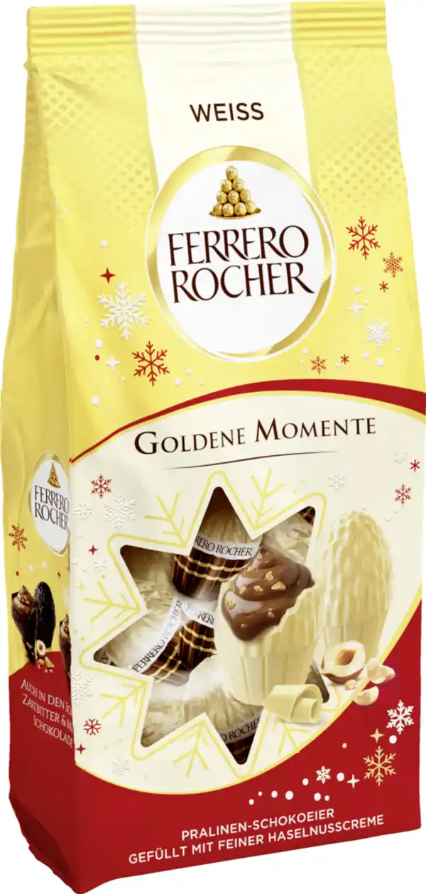 Bild 1 von Ferrero Rocher Rocher Goldene Momente Weiß, 90 g