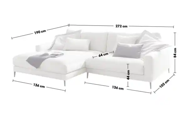 Bild 4 von Candy - Wohnlandschaft Uptown, grau