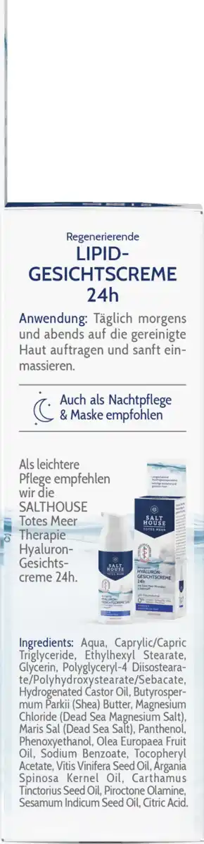 Bild 3 von Salthouse Totes Meer Regenerierende Lipid-Gesichtscreme 24h, 50 ml