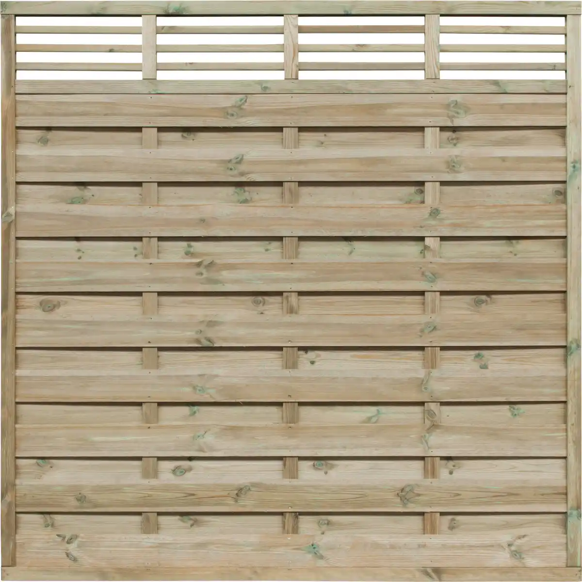 Bild 1 von Dichtzaun mit Ornament 180 x 180 cm, kesseldruckimprägniert