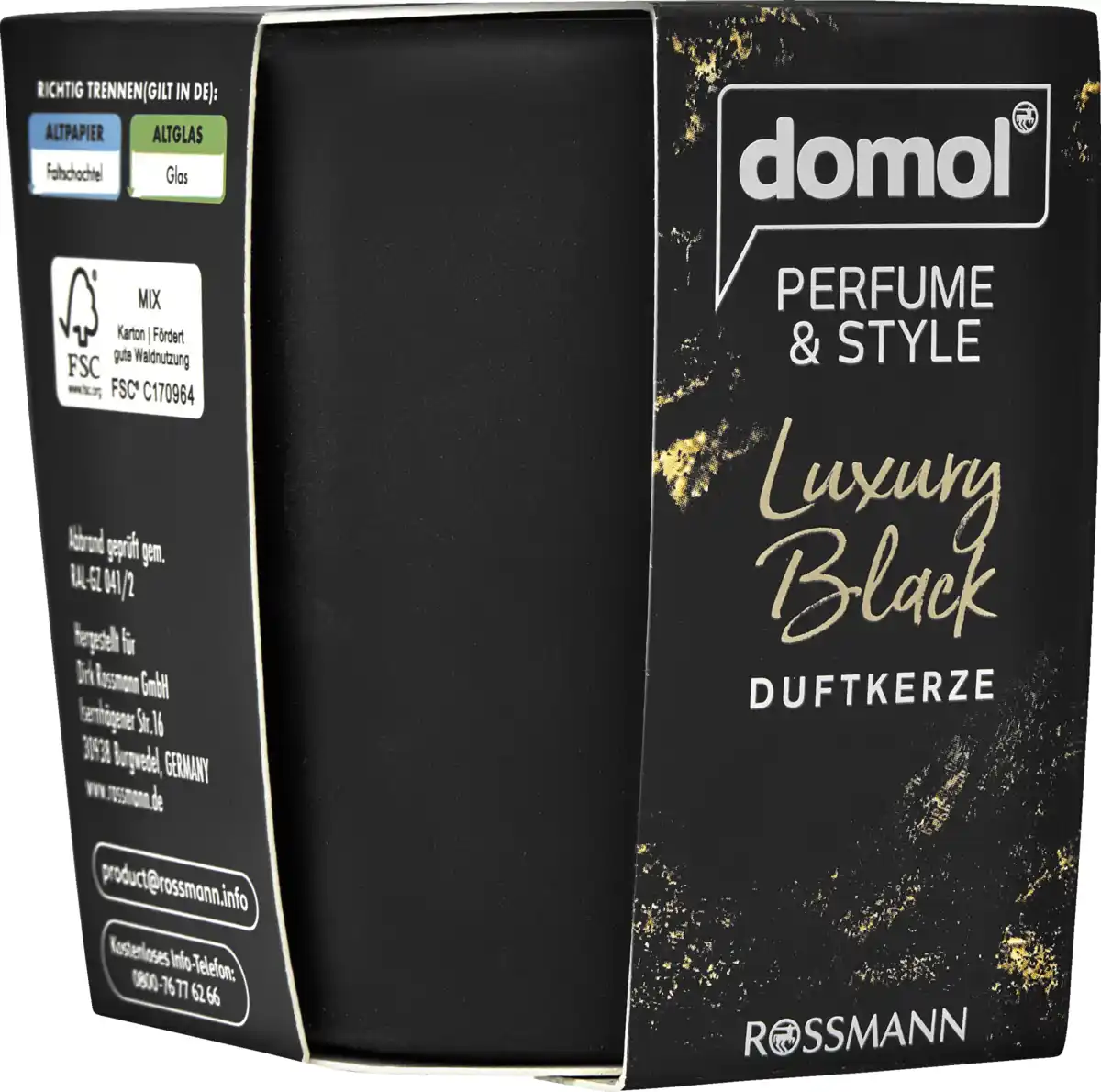 Bild 2 von domol Perfume & Style Duftkerze Luxury Black, 125 g