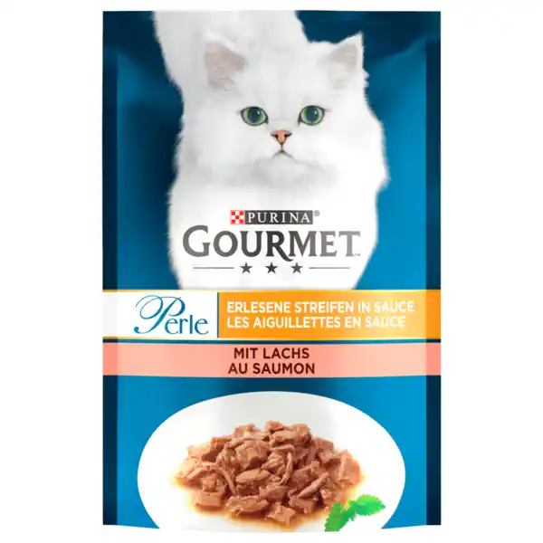 Bild 1 von Purina Gourmet Perle Erlesene Streifen mit Lachs 85g