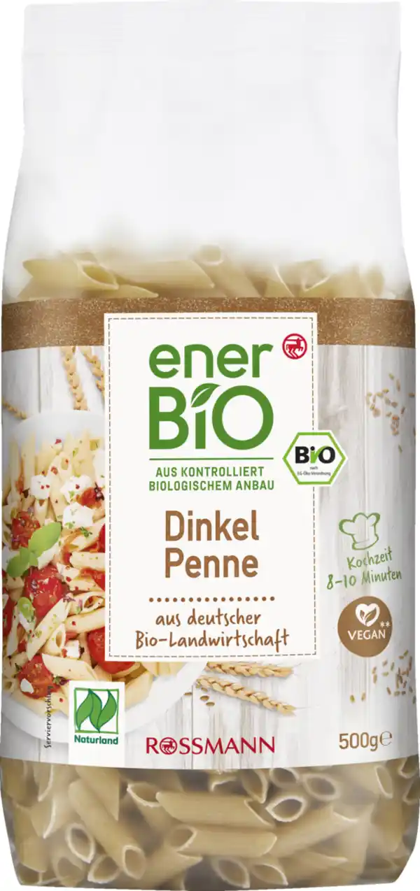 Bild 1 von enerBiO Dinkel Penne Naturland, 500 g