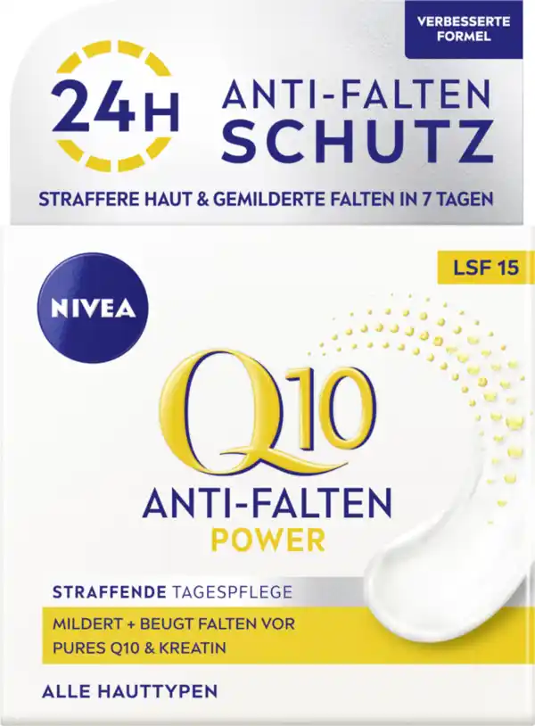 Bild 1 von NIVEA Q10 Power Anti-Falten + Straffung Tagespflege LSF 15, 50 ml