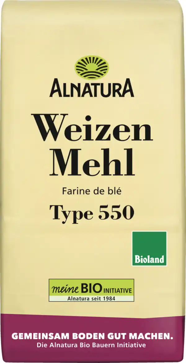 Bild 1 von Alnatura Bio Weizenmehl Type 550 Bioland, 1 kg