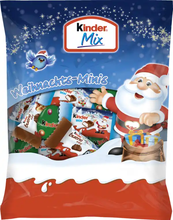 Bild 1 von Ferrero Kinder Mix Weihnachts-Minis, 153 g