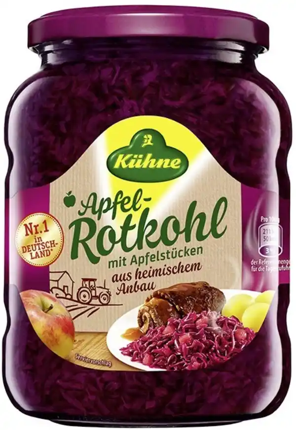 Bild 1 von Kühne Apfelrotkohl der Klassiker 680G