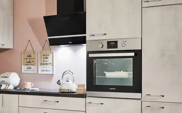 Bild 2 von Pino - Einbauküche PN 700, Beton weiß Nachbildung, inkl. Elektrogeräte