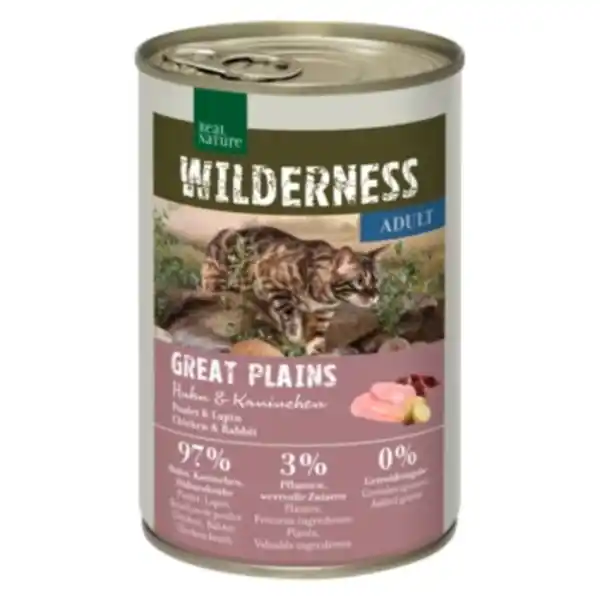 Bild 1 von REAL NATURE WILDERNESS Adult Great Plains Huhn & Kaninchen 6x400 g