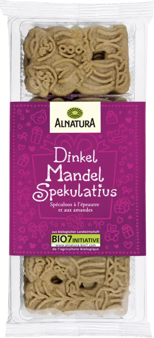 Bild 1 von Alnatura Bio Dinkel Mandel Spekulatius, 150 g